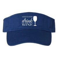 Save Water Wine Gift Valucap Bio-Washed Visor