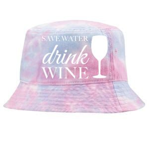 Save Water Wine Gift Tie-Dyed Bucket Hat