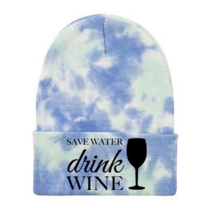 Save Water Wine Gift Tie Dye 12in Knit Beanie