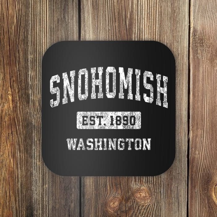 Snohomish Washington Wa Vintage Sports Established Coaster