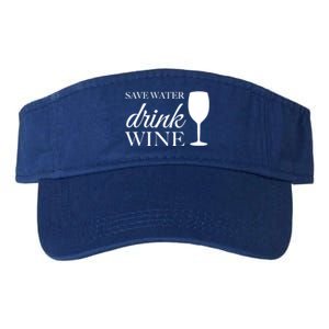 Save Water Wine Great Gift Valucap Bio-Washed Visor