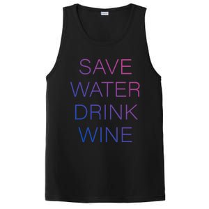 Save Water Wine Typographic Great Gift PosiCharge Competitor Tank