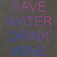 Save Water Wine Typographic Great Gift Cotton Canvas Backpack