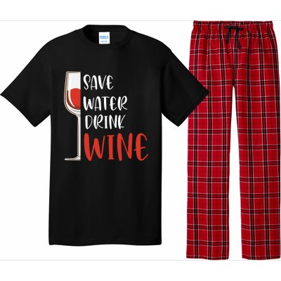 Save Water Wine Winemaker Wine Funny Gift Pajama Set