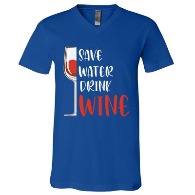 Save Water Wine Winemaker Wine Funny Gift V-Neck T-Shirt