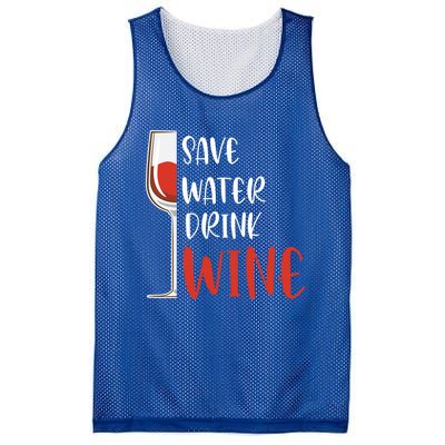 Save Water Wine Winemaker Wine Funny Gift Mesh Reversible Basketball Jersey Tank