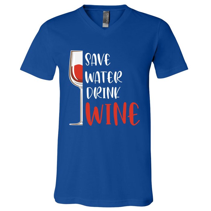 Save Water Wine Winemaker Wine Gift V-Neck T-Shirt