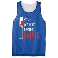 Save Water Wine Winemaker Wine Gift Mesh Reversible Basketball Jersey Tank