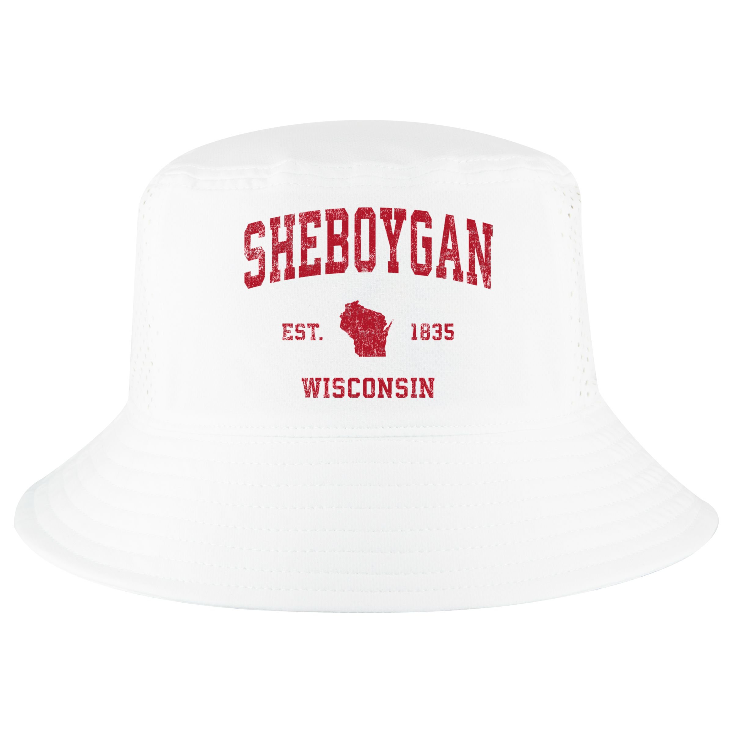 Sheboygan Wisconsin Wi Vintage Sports Cool Comfort Performance Bucket Hat