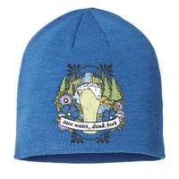 Save Water Water Beer Forest Landscape Logo Gift Sustainable Beanie