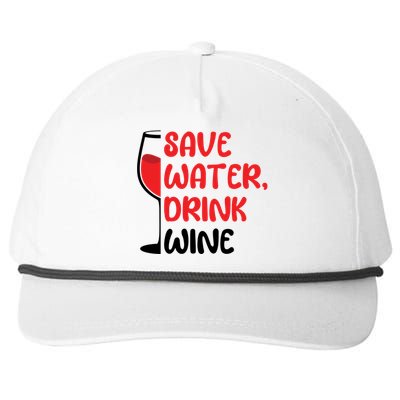 Save Water Wine Winemaker Wine Cute Gift Snapback Five-Panel Rope Hat