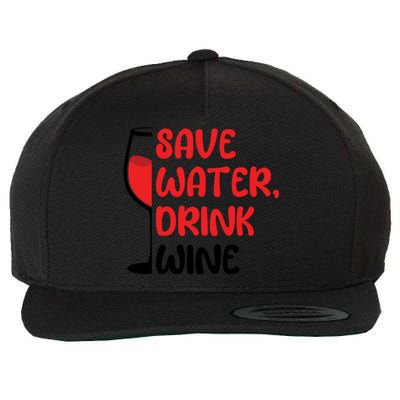 Save Water Wine Winemaker Wine Cute Gift Wool Snapback Cap