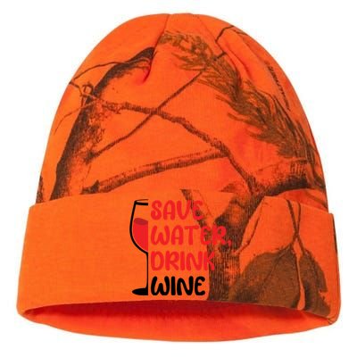 Save Water Wine Winemaker Wine Cute Gift Kati Licensed 12" Camo Beanie