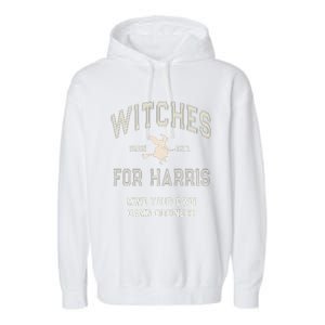 Spooky Witchy Witches For Kamala Harris Voting Club Myodb Garment-Dyed Fleece Hoodie