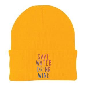 Save Water Wine Funny Ing Wine Gift Knit Cap Winter Beanie