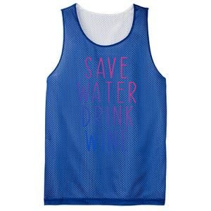 Save Water Wine Funny Ing Wine Gift Mesh Reversible Basketball Jersey Tank