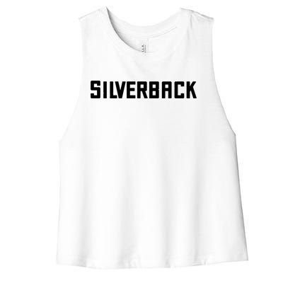 Silverback Will Wear The Title With Pride! Gift Women's Racerback Cropped Tank