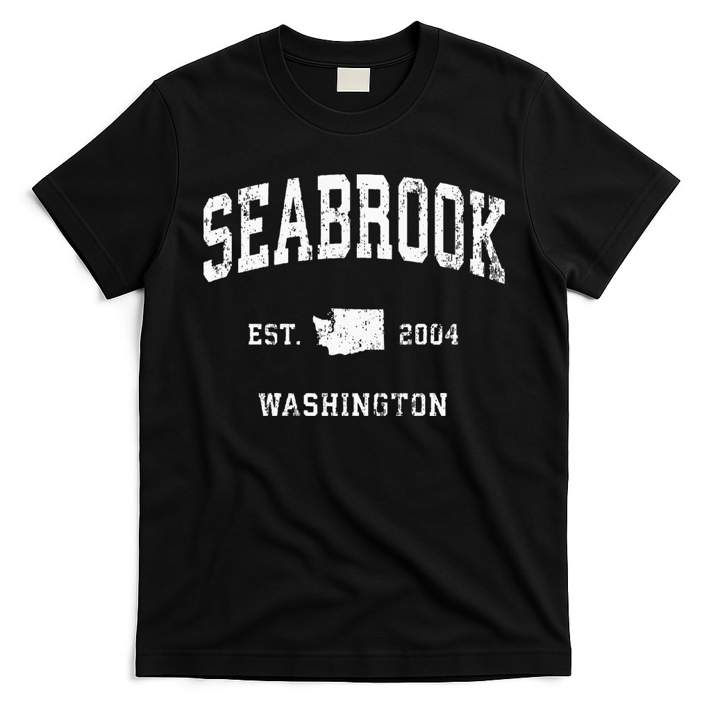 Seabrook Washington WA Vintage Athletic Sports Swea T-Shirt