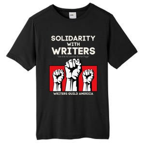 Solidarity With Writers Guild Of America On Strike WGA Retro Tall Fusion ChromaSoft Performance T-Shirt