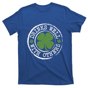 S Well With Others Shamrock Irish Beer St Patricks Day Funny Gift T-Shirt