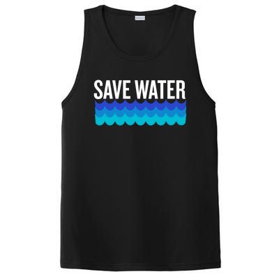 Save Water With Blue Wave Graphic For Climate Change Gift PosiCharge Competitor Tank