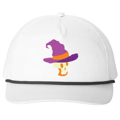 Skeleton With Witches Hat Gift Snapback Five-Panel Rope Hat