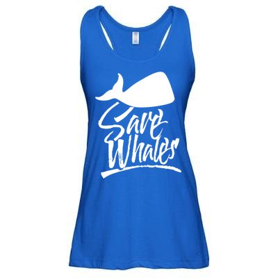 Save Whales Whaler Whale Rescue Whaling Awareness Meaningful Gift Ladies Essential Flowy Tank