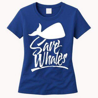 Save Whales Whaler Whale Rescue Whaling Awareness Meaningful Gift Womens T-Shirt