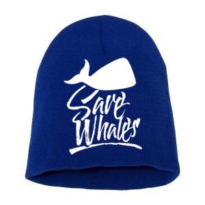 Save Whales Whaler Whale Rescue Whaling Awareness Meaningful Gift Short Acrylic Beanie