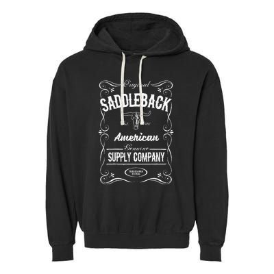 Saddleback Western White Logo Lightweight Graphic Garment-Dyed Fleece Hoodie