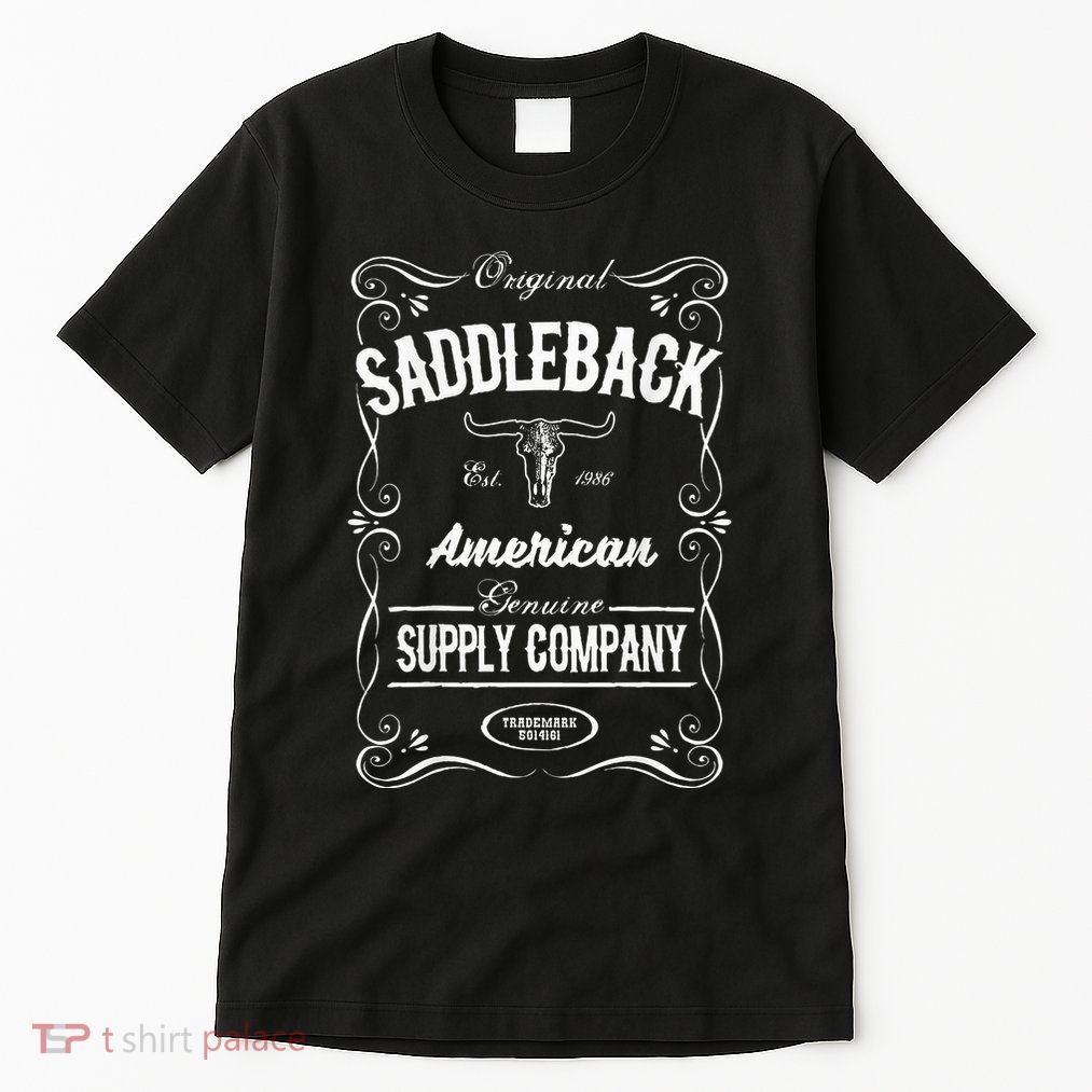 Saddleback Western White Logo Lightweight Graphic Tall T-Shirt