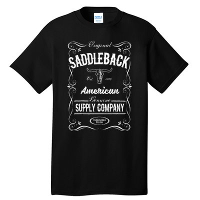 Saddleback Western White Logo Lightweight Graphic Tall T-Shirt