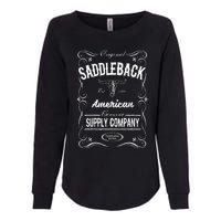 Saddleback Western White Logo Lightweight Graphic Womens California Wash Sweatshirt