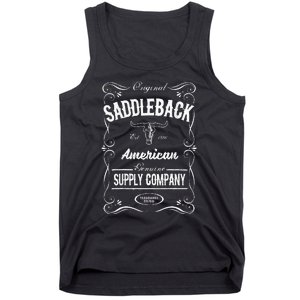 Saddleback Western White Logo Lightweight Graphic Tank Top