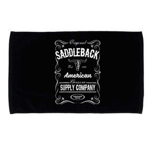 Saddleback Western White Logo Lightweight Graphic Microfiber Hand Towel