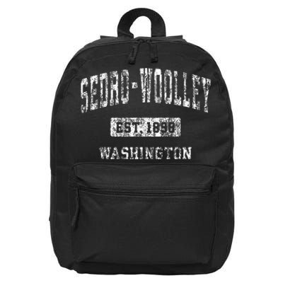 Sedrowoolley Washington Wa Vintage Sports Established Desig 16 in Basic Backpack