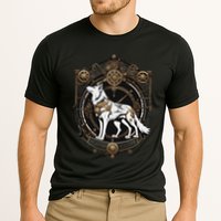 Steampunk Wolf White Crest Wolves Evolve Cooling Performance Crew T-Shirt