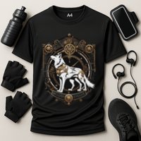 Steampunk Wolf White Crest Wolves Evolve Cooling Performance Crew T-Shirt