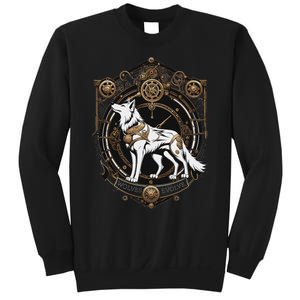 Steampunk Wolf White Crest Wolves Evolve Sweatshirt