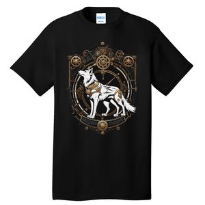 Steampunk Wolf White Crest Wolves Evolve Tall T-Shirt