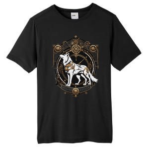 Steampunk Wolf White Crest Wolves Evolve Tall Fusion ChromaSoft Performance T-Shirt