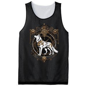 Steampunk Wolf White Crest Wolves Evolve Mesh Reversible Basketball Jersey Tank