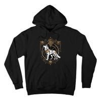 Steampunk Wolf White Crest Wolves Evolve Tall Hoodie