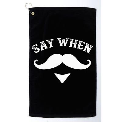Say When Western Doc Holiday With Moustache Golf Towel