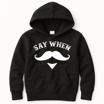Say When Western Doc Holiday With Moustache Kids Hoodie