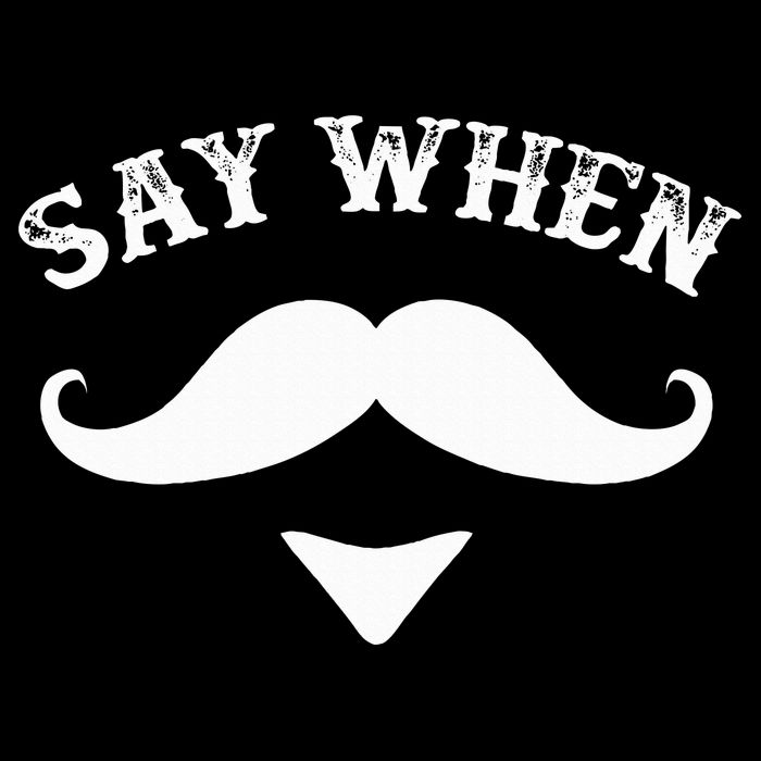 Say When Western Doc Holiday With Moustache Short Acrylic Beanie