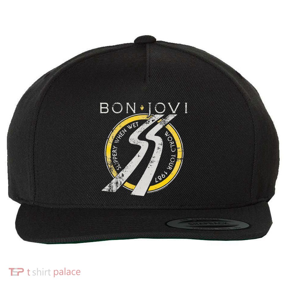 Slippery When Wet World Wool Snapback Cap