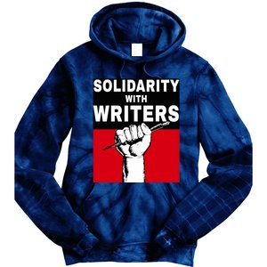 Solidarity With Writers Guild Of America On Strike Tie Dye Hoodie