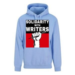 Solidarity With Writers Guild Of America On Strike Unisex Surf Hoodie