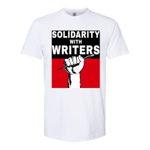 Solidarity With Writers Guild Of America On Strike Softstyle CVC T-Shirt